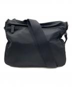 PRADAプラダ）の古着「Re-Nylonサフィアーノレザーショルダーバッグ」｜ブラック