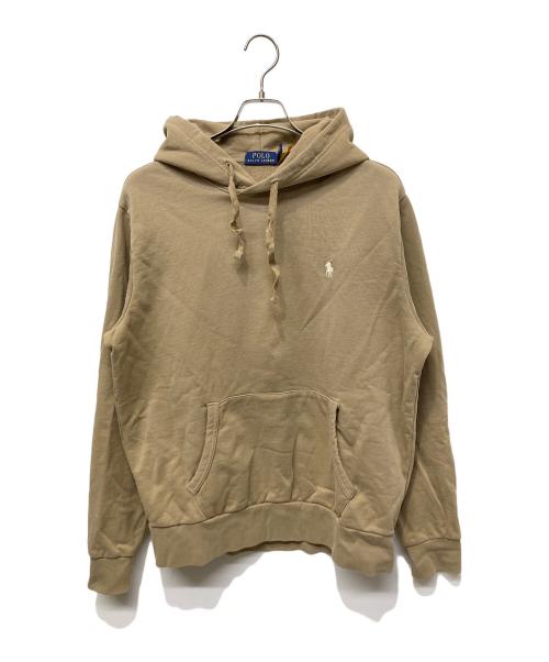 POLO RALPH LAUREN（ポロ・ラルフローレン）POLO RALPH LAUREN (ポロ・ラルフローレン) プルオーバーパーカー ベージュ サイズ:Lの古着・服飾アイテム