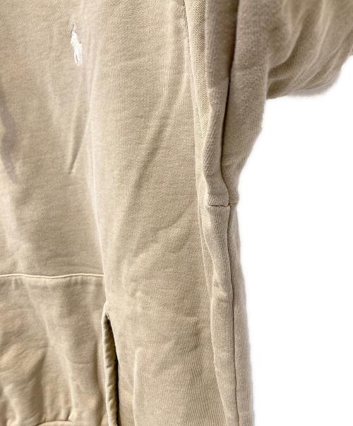 POLO RALPH LAUREN（ポロ・ラルフローレン）POLO RALPH LAUREN (ポロ・ラルフローレン) プルオーバーパーカー ベージュ サイズ:Lの古着・服飾アイテム