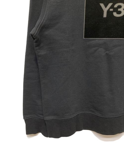 Y-3（ワイスリー）Y-3 (ワイスリー) SQUARE LOGO CREW SWEATSHIRT ブラック サイズ:Mの古着・服飾アイテム