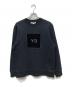 Y-3（ワイスリー）の古着「SQUARE LOGO CREW SWEATSHIRT」｜ブラック
