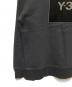Y-3 (ワイスリー) SQUARE LOGO CREW SWEATSHIRT ブラック サイズ:M：12000円