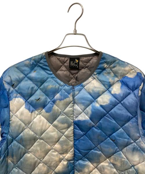 go slow caravan（ゴースローキャラバン）go slow caravan (ゴースローキャラバン) ダウンジャケット ブルー サイズ:5 未使用品の古着・服飾アイテム