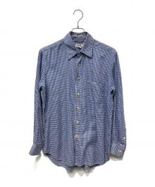 45rpm（45アールピーエム）の古着「長袖シャツ」｜ブルー×ホワイト