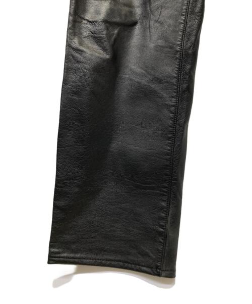 Calvin Klein（カルバンクライン）Calvin Klein (カルバンクライン) レザーパンツ ブラック サイズ:W31の古着・服飾アイテム