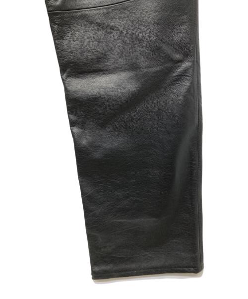 Calvin Klein（カルバンクライン）Calvin Klein (カルバンクライン) レザーパンツ ブラック サイズ:W31の古着・服飾アイテム