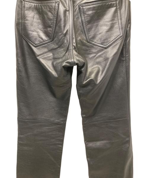 Calvin Klein（カルバンクライン）Calvin Klein (カルバンクライン) レザーパンツ ブラック サイズ:W31の古着・服飾アイテム
