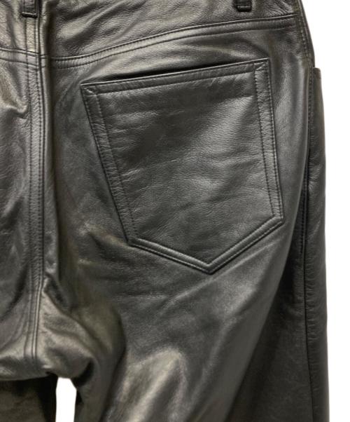 Calvin Klein（カルバンクライン）Calvin Klein (カルバンクライン) レザーパンツ ブラック サイズ:W31の古着・服飾アイテム