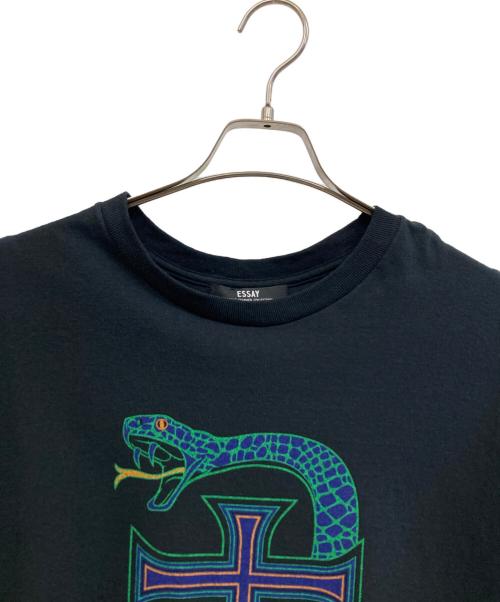 Essay（エッセイ）Essay (エッセイ) 半袖Tシャツ ブラック サイズ:M 未使用品の古着・服飾アイテム