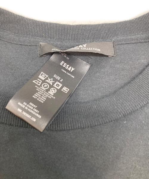 Essay（エッセイ）Essay (エッセイ) 半袖Tシャツ ブラック サイズ:M 未使用品の古着・服飾アイテム