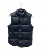 SCHOTT BROS.ショット）の古着「ダウンベスト」｜ブルー