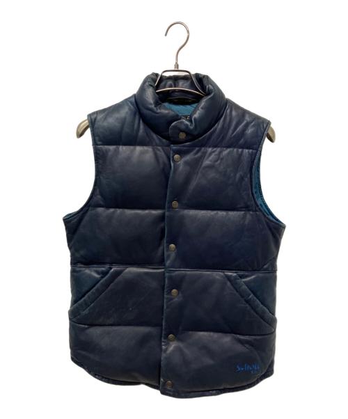SCHOTT BROS.（ショット）SCHOTT BROS. (ショット) ダウンベスト ブルー サイズ:Mの古着・服飾アイテム