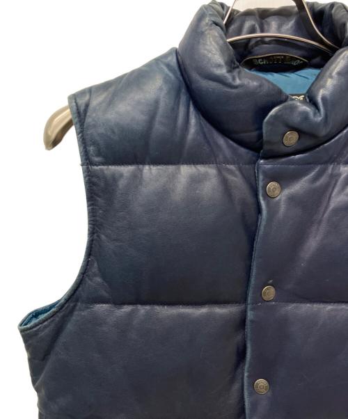 SCHOTT BROS.（ショット）SCHOTT BROS. (ショット) ダウンベスト ブルー サイズ:Mの古着・服飾アイテム