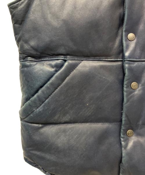 SCHOTT BROS.（ショット）SCHOTT BROS. (ショット) ダウンベスト ブルー サイズ:Mの古着・服飾アイテム