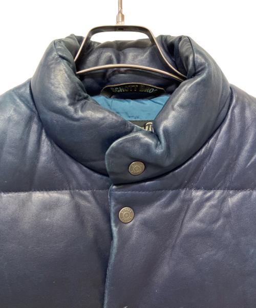 SCHOTT BROS.（ショット）SCHOTT BROS. (ショット) ダウンベスト ブルー サイズ:Mの古着・服飾アイテム