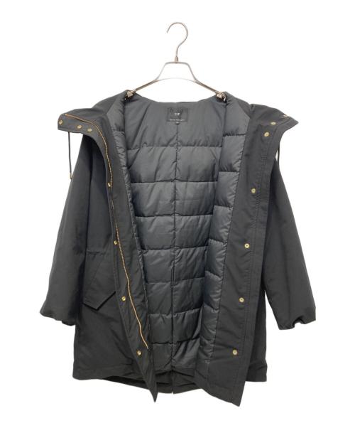 23区（ニジュウサンク）23区 (ニジュウサンク) ミリタリーダウンコート ブラック サイズ:44の古着・服飾アイテム