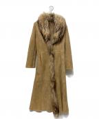 GIANFRANCO FERREジャンフランコフェレ）の古着「ラムレザーコート」｜ブラウン