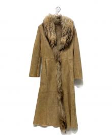 GIANFRANCO FERRE（ジャンフランコフェレ）の古着「ラムレザーコート」｜ブラウン