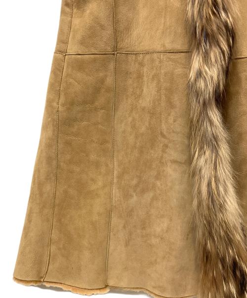 GIANFRANCO FERRE（ジャンフランコフェレ）GIANFRANCO FERRE (ジャンフランコフェレ) ラムレザーコート ブラウン サイズ:38の古着・服飾アイテム