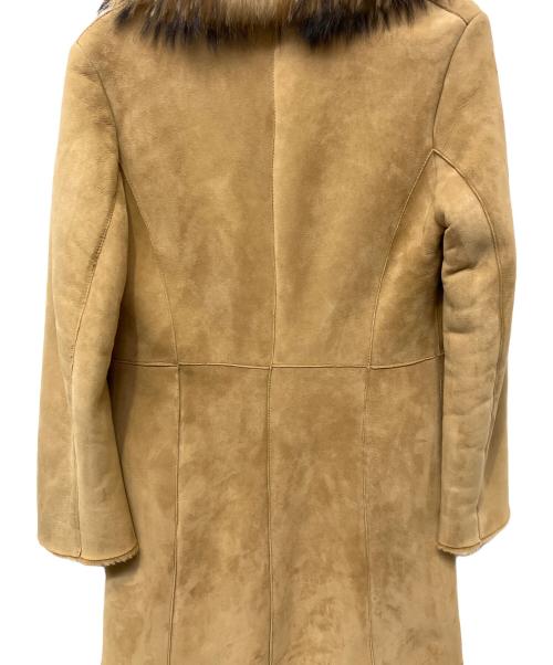 GIANFRANCO FERRE（ジャンフランコフェレ）GIANFRANCO FERRE (ジャンフランコフェレ) ラムレザーコート ブラウン サイズ:38の古着・服飾アイテム