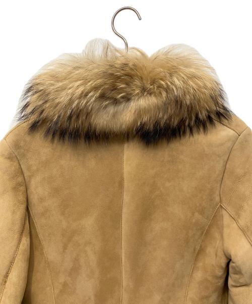 GIANFRANCO FERRE（ジャンフランコフェレ）GIANFRANCO FERRE (ジャンフランコフェレ) ラムレザーコート ブラウン サイズ:38の古着・服飾アイテム