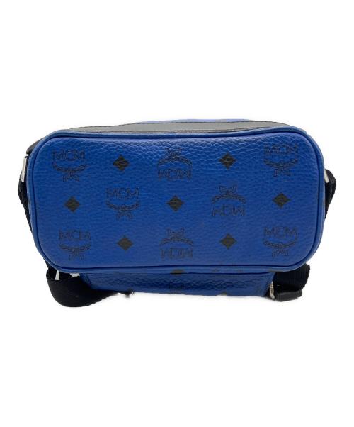 MCM（エムシーエム）MCM (エムシーエム) スタッズリュック ブルーの古着・服飾アイテム