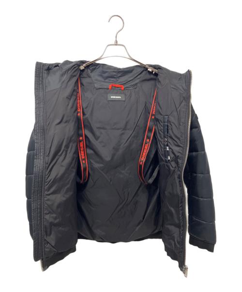 DIESEL（ディーゼル）DIESEL (ディーゼル) 中綿ナイロンジャケット ブラック サイズ:Sの古着・服飾アイテム