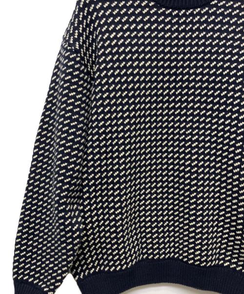 L.L.Bean（エルエルビーン）L.L.Bean (エルエルビーン) Wayne Sweater Bird's-Eye ネイビー サイズ:Lの古着・服飾アイテム