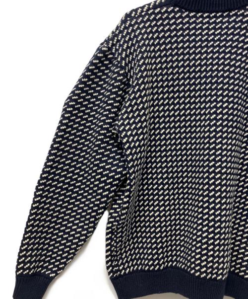 L.L.Bean（エルエルビーン）L.L.Bean (エルエルビーン) Wayne Sweater Bird's-Eye ネイビー サイズ:Lの古着・服飾アイテム