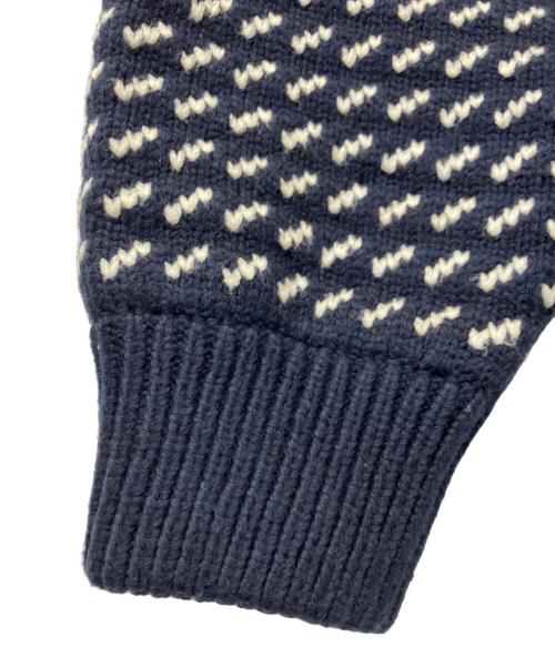 L.L.Bean（エルエルビーン）L.L.Bean (エルエルビーン) Wayne Sweater Bird's-Eye ネイビー サイズ:Lの古着・服飾アイテム