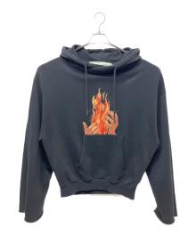 OFFWHITE（オフホワイト）の古着「プルオーバーパーカー」｜ブラック