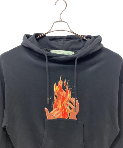 OFFWHITE（オフホワイト）OFFWHITE (オフホワイト) プルオーバーパーカー ブラック サイズ:Sの古着・服飾アイテム