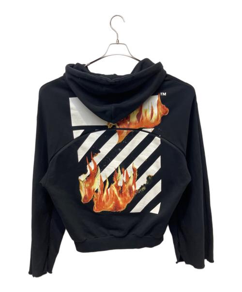 OFFWHITE（オフホワイト）OFFWHITE (オフホワイト) プルオーバーパーカー ブラック サイズ:Sの古着・服飾アイテム