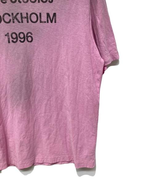 Acne studios（アクネ ストゥディオス）ACNE STUDIOS (アクネ ストゥディオス) 半袖カットソー ピンク サイズ:Mの古着・服飾アイテム