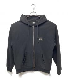stussy（ステューシー）の古着「ジップパーカー」｜ブラック