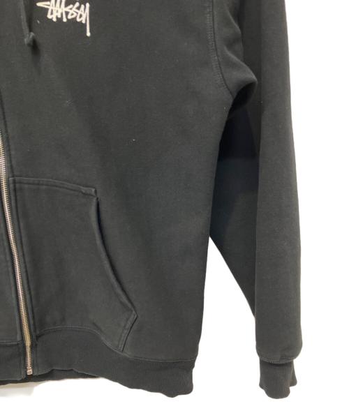 stussy（ステューシー）stussy (ステューシー) ジップパーカー ブラック サイズ:XLの古着・服飾アイテム