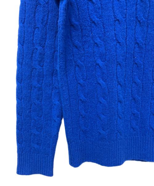 POLO RALPH LAUREN（ポロ・ラルフローレン）POLO RALPH LAUREN (ポロ・ラルフローレン) 厚手ニット ブルー サイズ:Mの古着・服飾アイテム