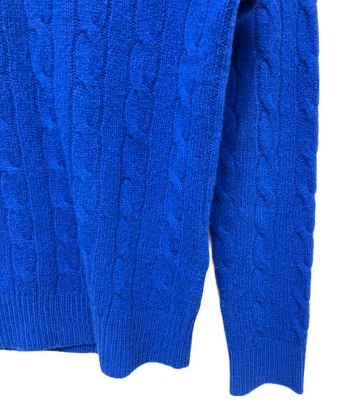 POLO RALPH LAUREN（ポロ・ラルフローレン）POLO RALPH LAUREN (ポロ・ラルフローレン) 厚手ニット ブルー サイズ:Mの古着・服飾アイテム