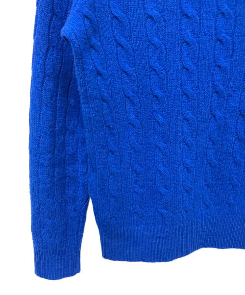 POLO RALPH LAUREN（ポロ・ラルフローレン）POLO RALPH LAUREN (ポロ・ラルフローレン) 厚手ニット ブルー サイズ:Mの古着・服飾アイテム