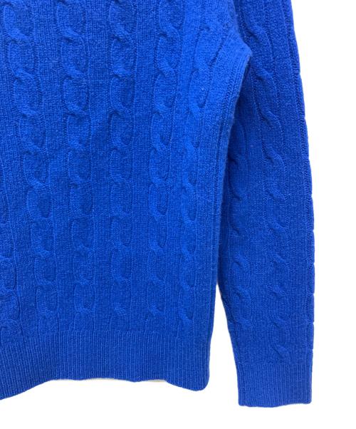 POLO RALPH LAUREN（ポロ・ラルフローレン）POLO RALPH LAUREN (ポロ・ラルフローレン) 厚手ニット ブルー サイズ:Mの古着・服飾アイテム