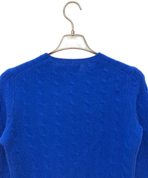 POLO RALPH LAUREN（ポロ・ラルフローレン）POLO RALPH LAUREN (ポロ・ラルフローレン) 厚手ニット ブルー サイズ:Mの古着・服飾アイテム
