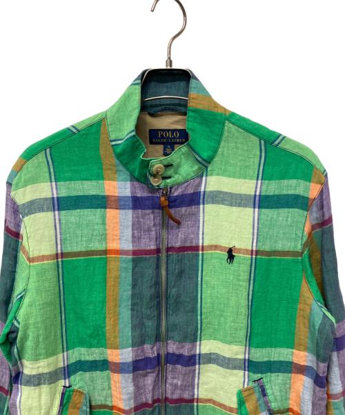 POLO RALPH LAUREN（ポロ・ラルフローレン）POLO RALPH LAUREN (ポロ・ラルフローレン) リネンジャケット グリーン サイズ:Mの古着・服飾アイテム