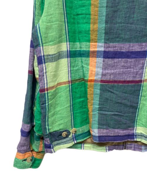 POLO RALPH LAUREN（ポロ・ラルフローレン）POLO RALPH LAUREN (ポロ・ラルフローレン) リネンジャケット グリーン サイズ:Mの古着・服飾アイテム