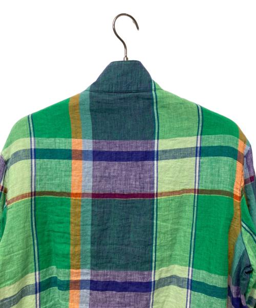 POLO RALPH LAUREN（ポロ・ラルフローレン）POLO RALPH LAUREN (ポロ・ラルフローレン) リネンジャケット グリーン サイズ:Mの古着・服飾アイテム