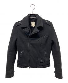 DIESEL（ディーゼル）の古着「ダブルライダースジャケット」｜ブラック