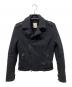 DIESEL（ディーゼル）の古着「ダブルライダースジャケット」｜ブラック