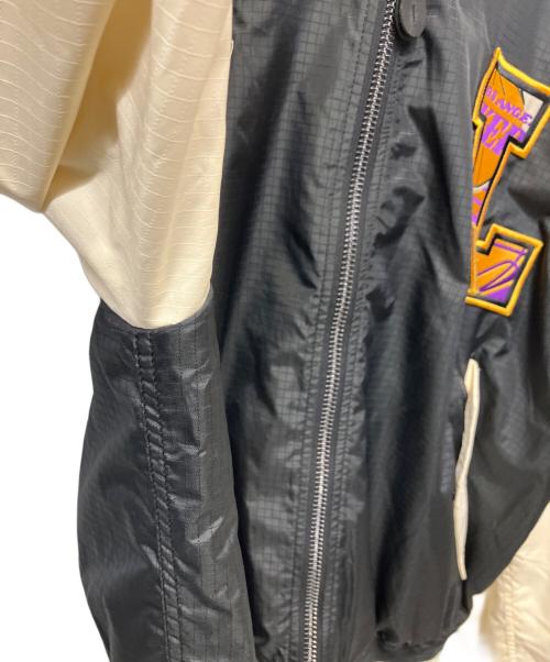 ALPHA（アルファ）ALPHA (アルファ) New Era (ニューエラ) ジップブルゾン ブラック×アイボリー サイズ:Lの古着・服飾アイテム