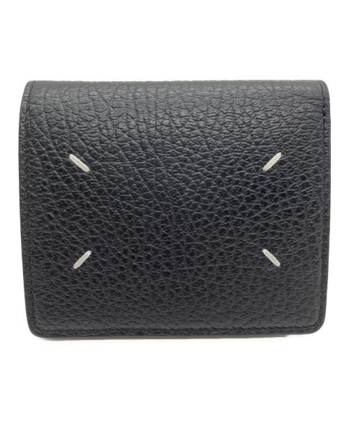 Maison Margiela（メゾンマルジェラ）Maison Margiela (メゾンマルジェラ) 4ステッチ 二つ折り ウォレット ブラックの古着・服飾アイテム
