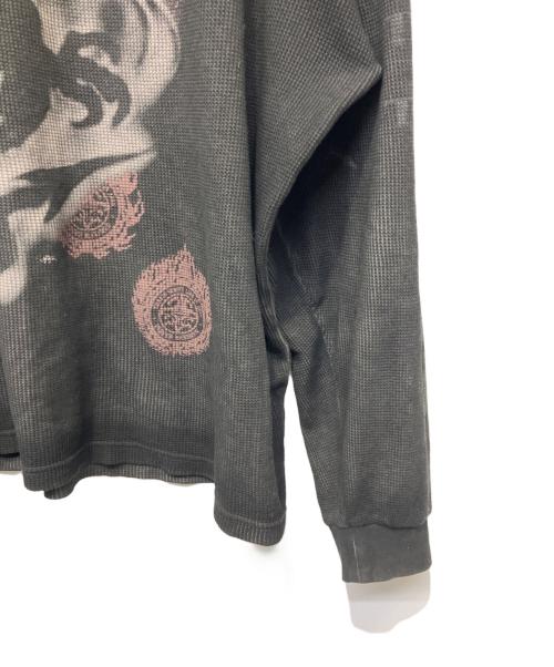 Travis Scott（トラヴィススコット）TRAVIS SCOTT (トラヴィススコット) サーマルカットソー ブラック サイズ:XLの古着・服飾アイテム