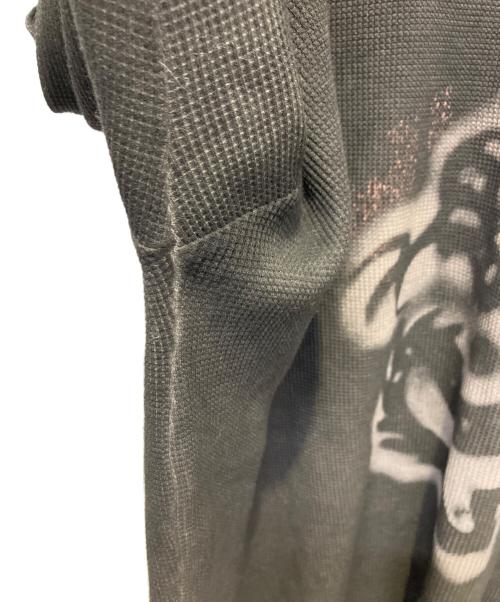 Travis Scott（トラヴィススコット）TRAVIS SCOTT (トラヴィススコット) サーマルカットソー ブラック サイズ:XLの古着・服飾アイテム